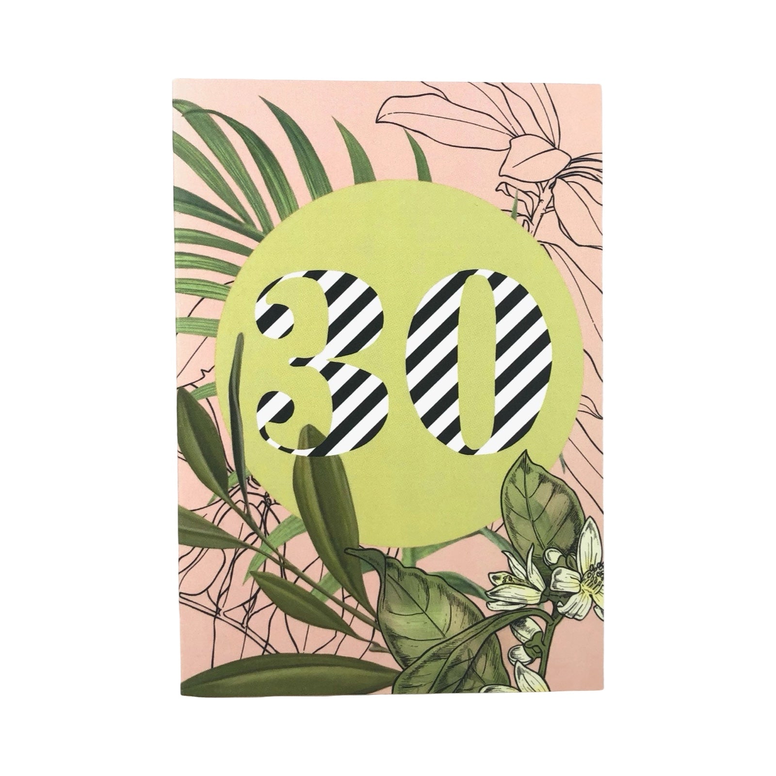 30th Birthday Card Botanical