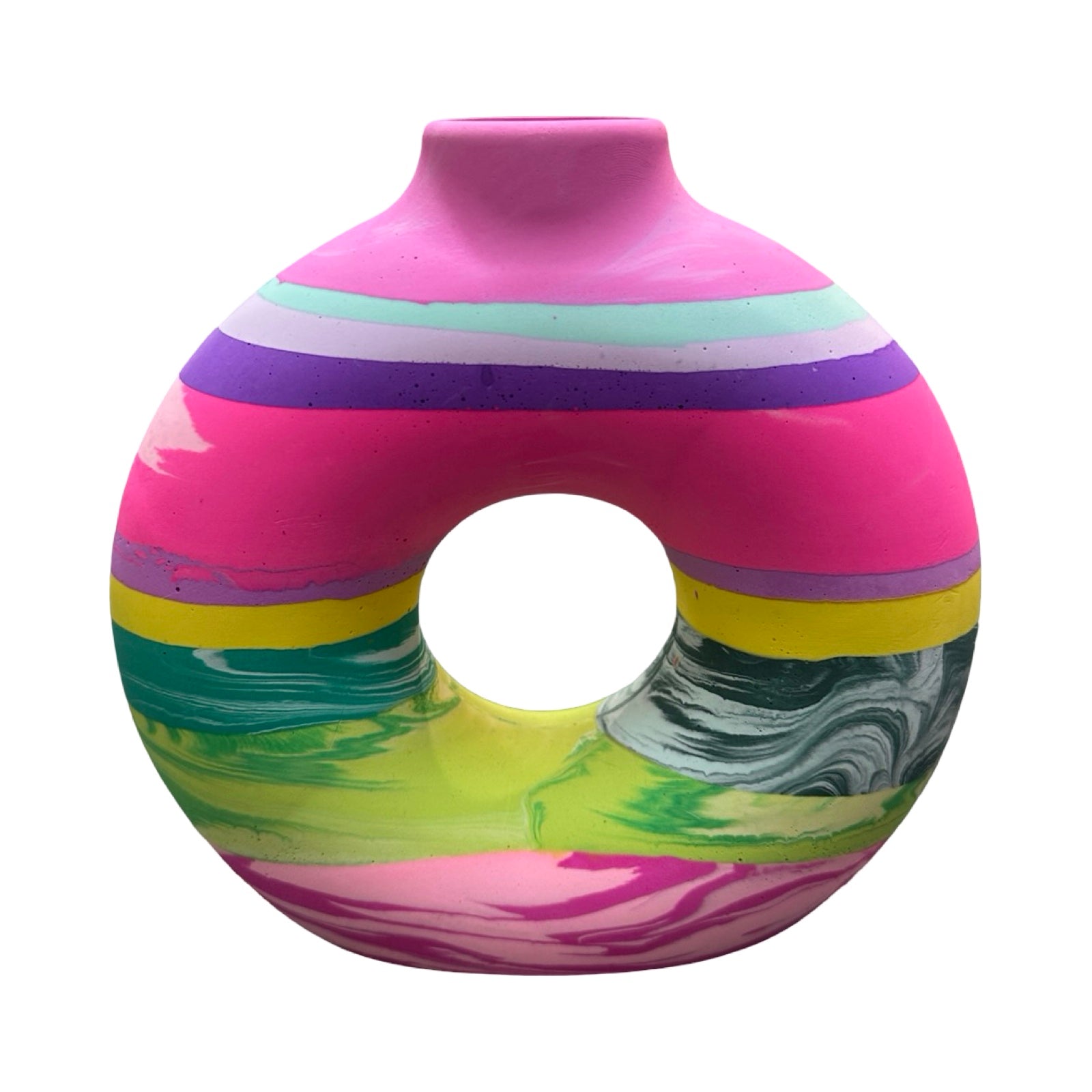 Pink Large Donut Vase