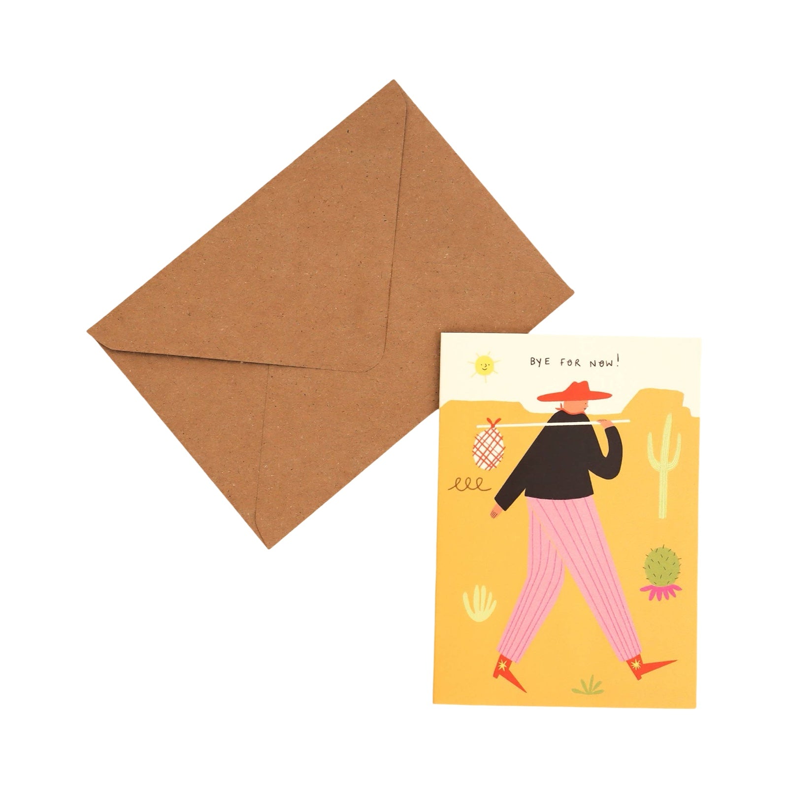 Cowboy Bye For Now Card