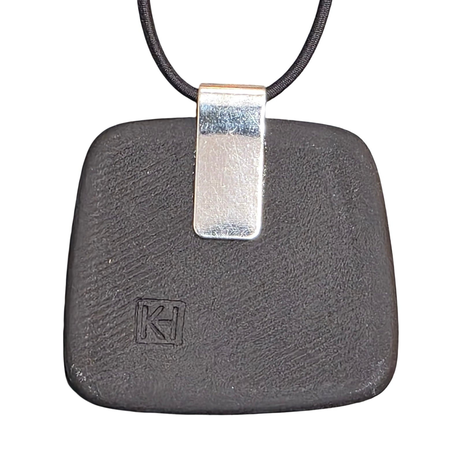 Skyline Square Porcelain Pendant Necklace