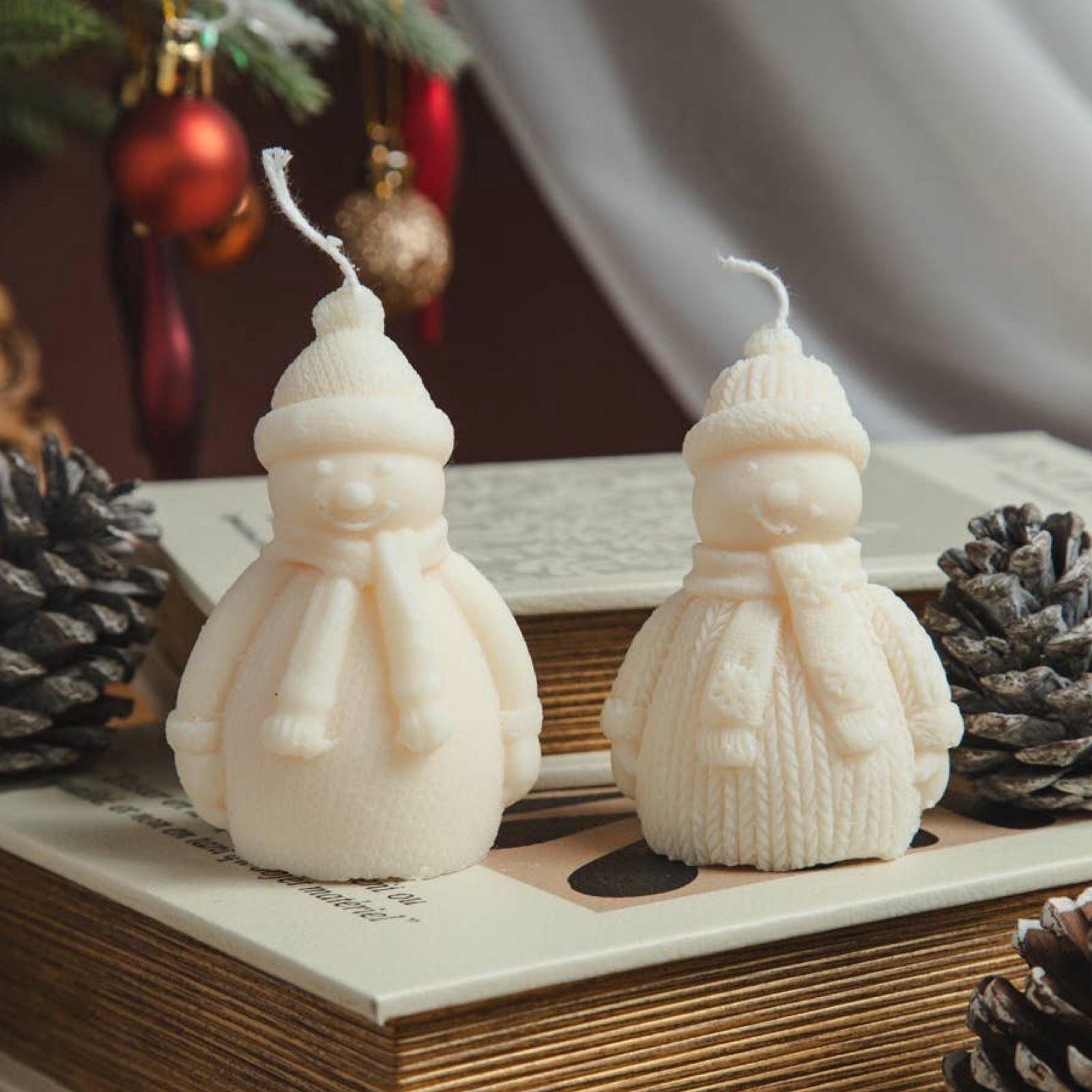 Snowman Soy Wax Christmas Candle