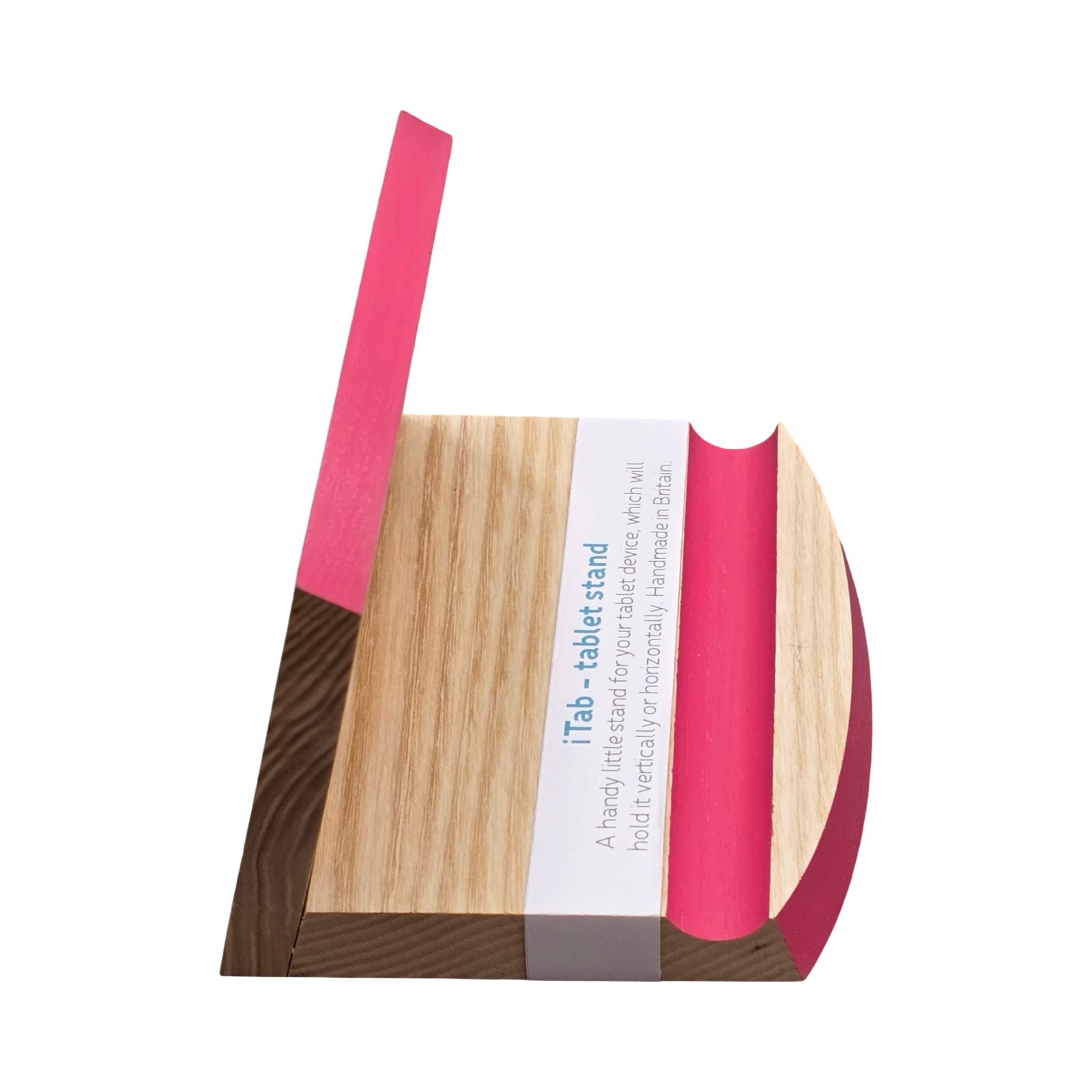 Pink Wooden Tablet Stand