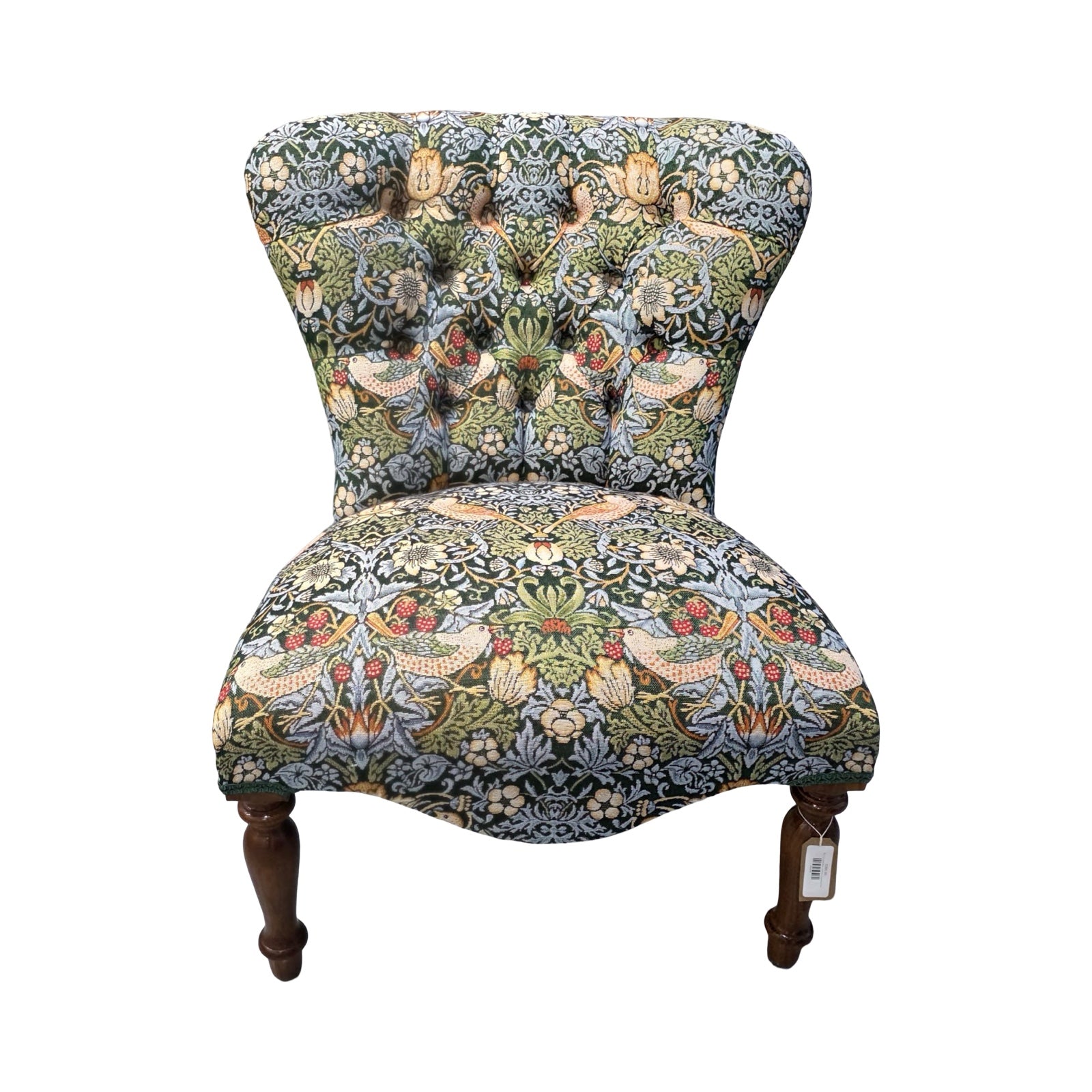 Strawberry Thief Green Occasional Chair
