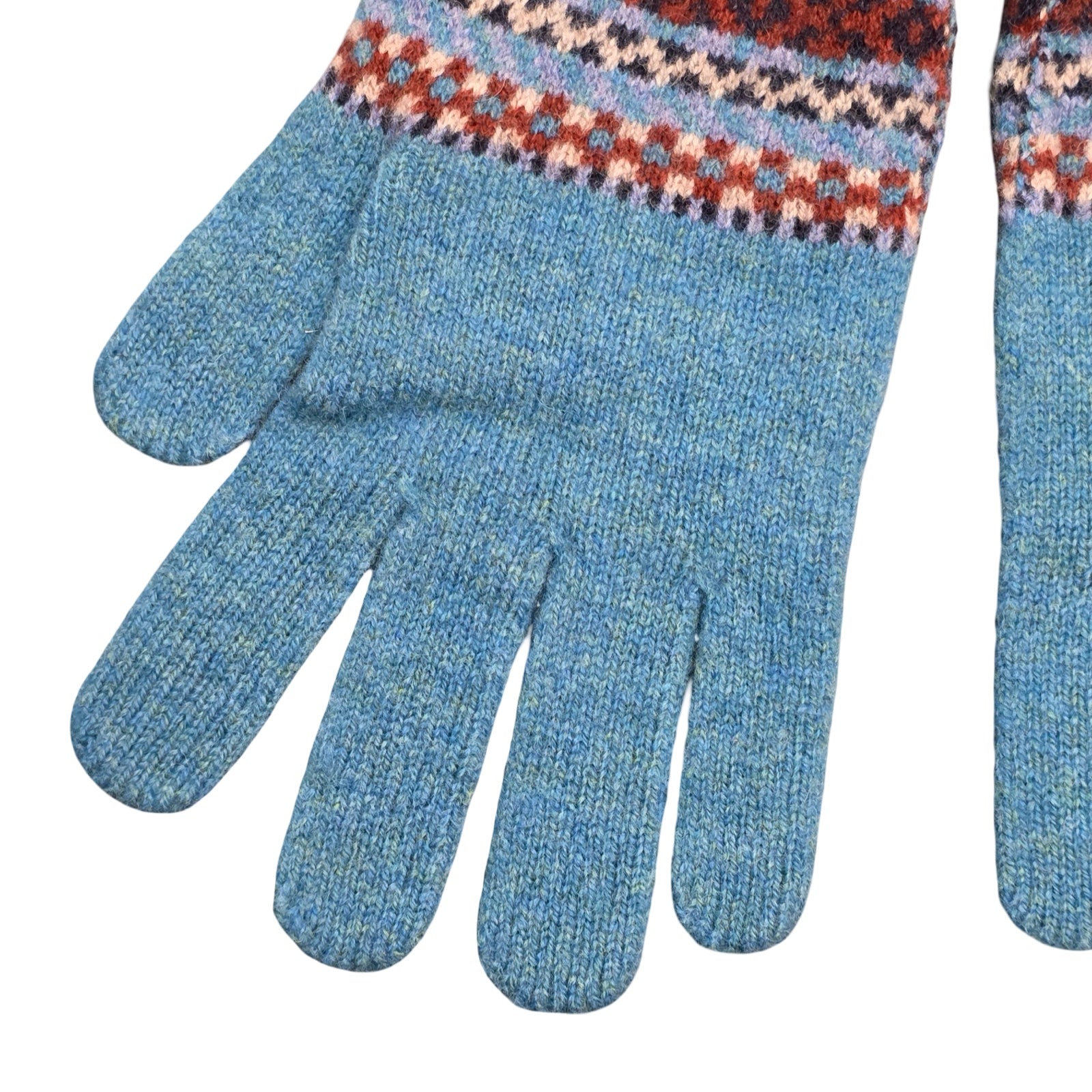 Blue Lochinver Lambswool Gloves