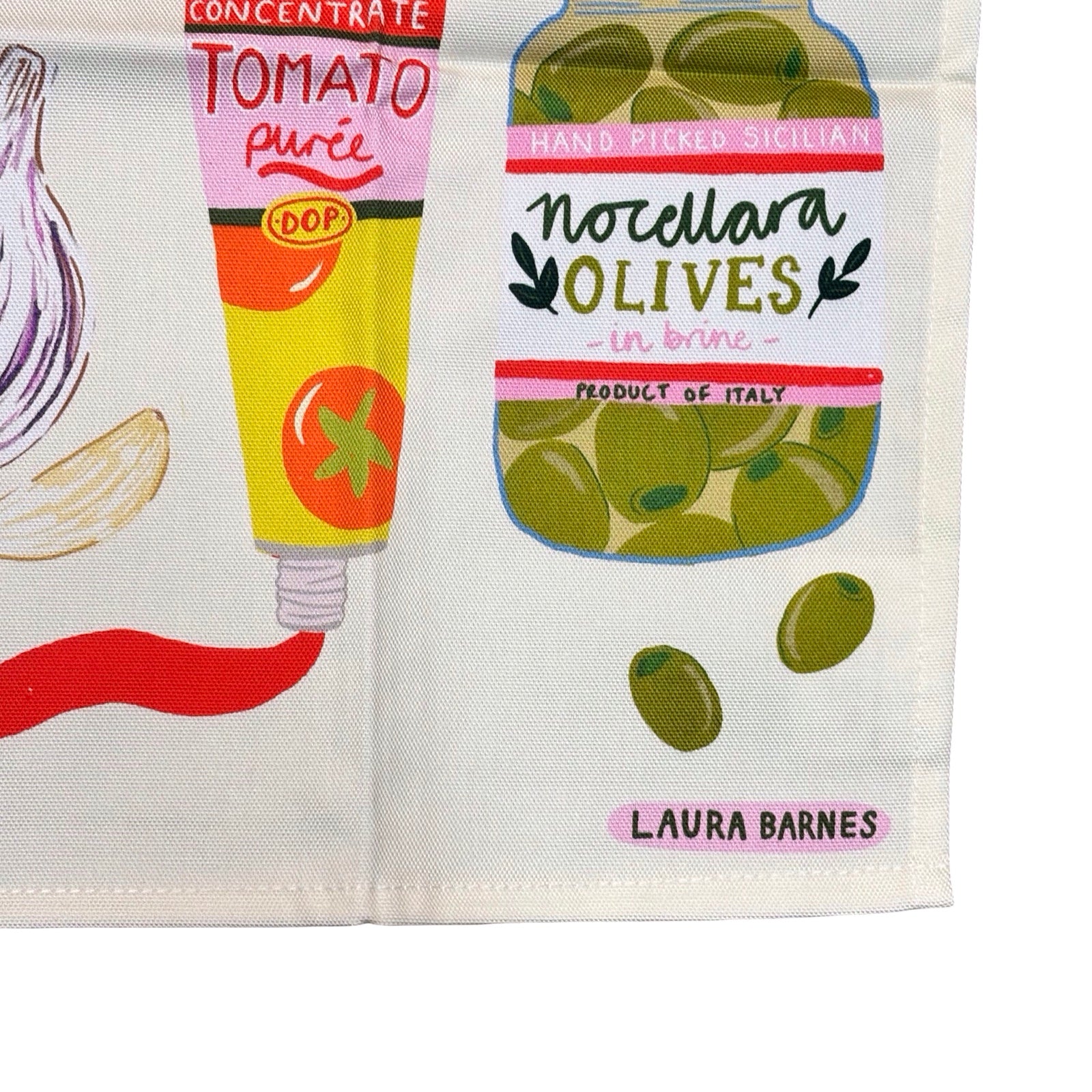 Italian Ingredients Tea Towel
