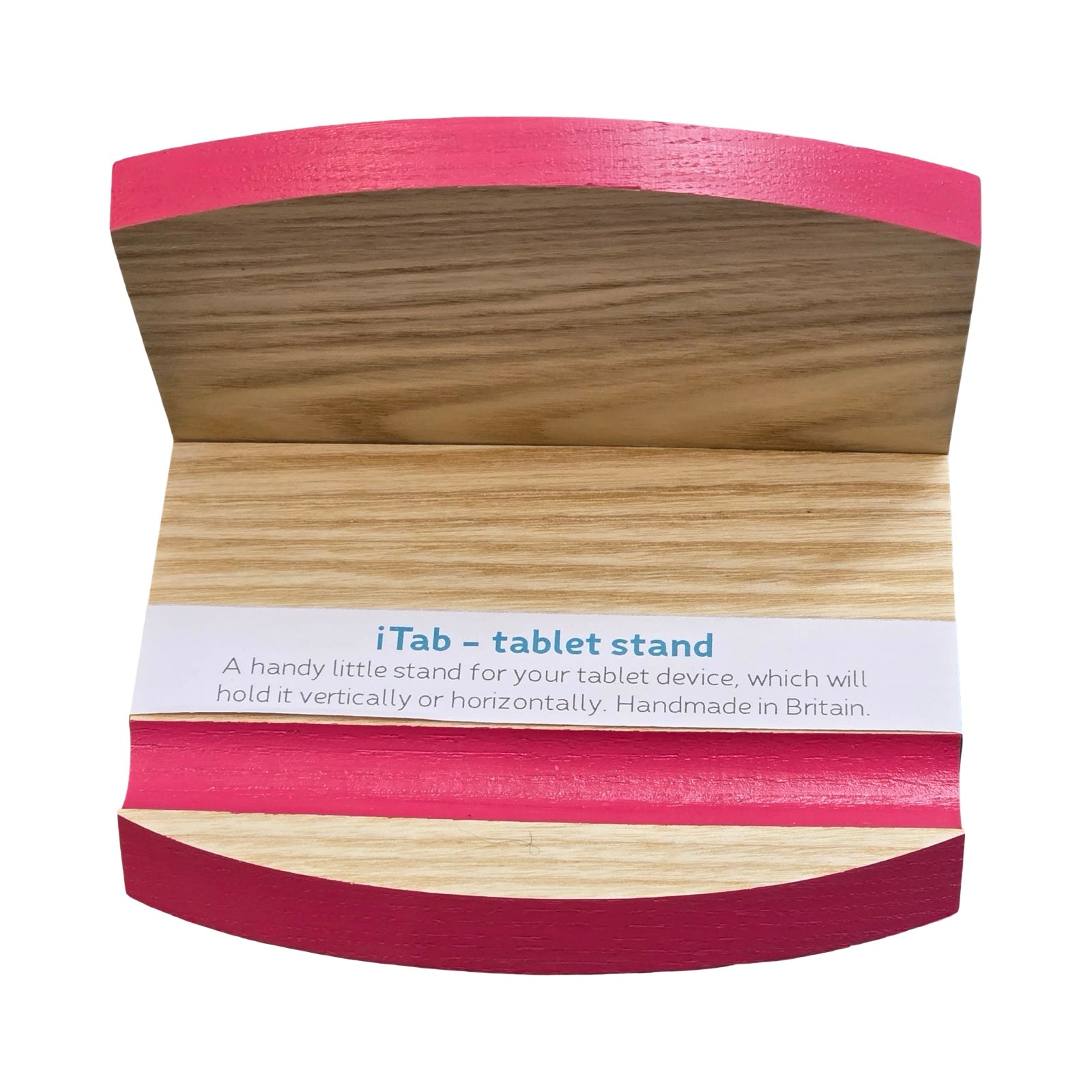 Pink Wooden Tablet Stand
