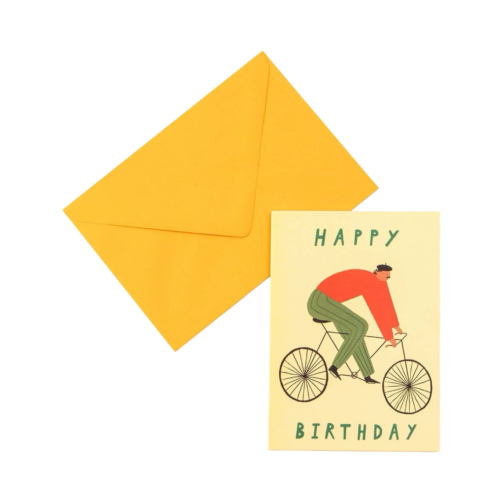 Cyclist Happy Birthday Card