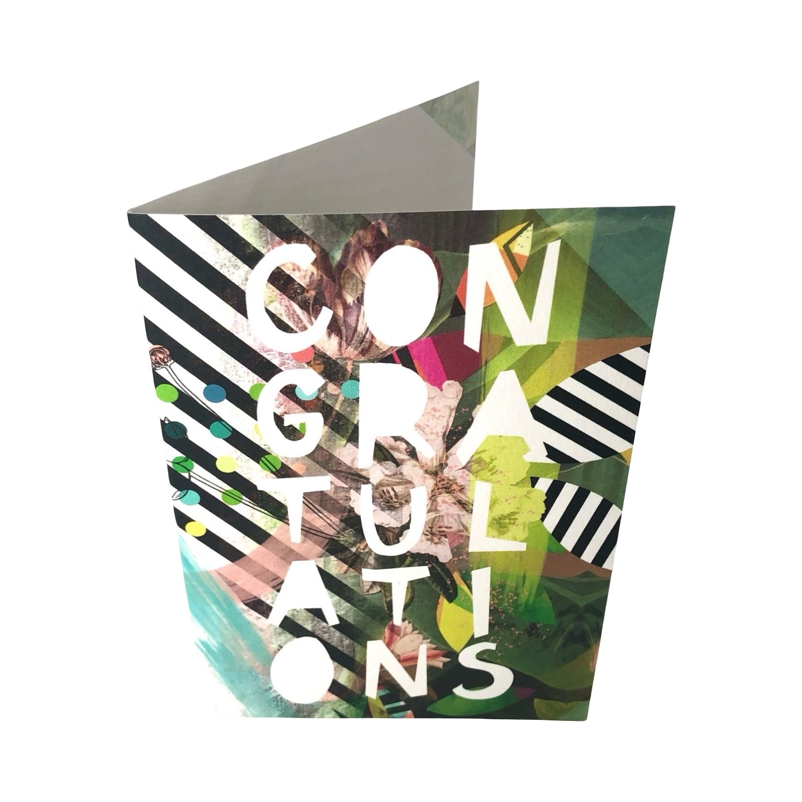 Congratulations Abstract Botanical Card