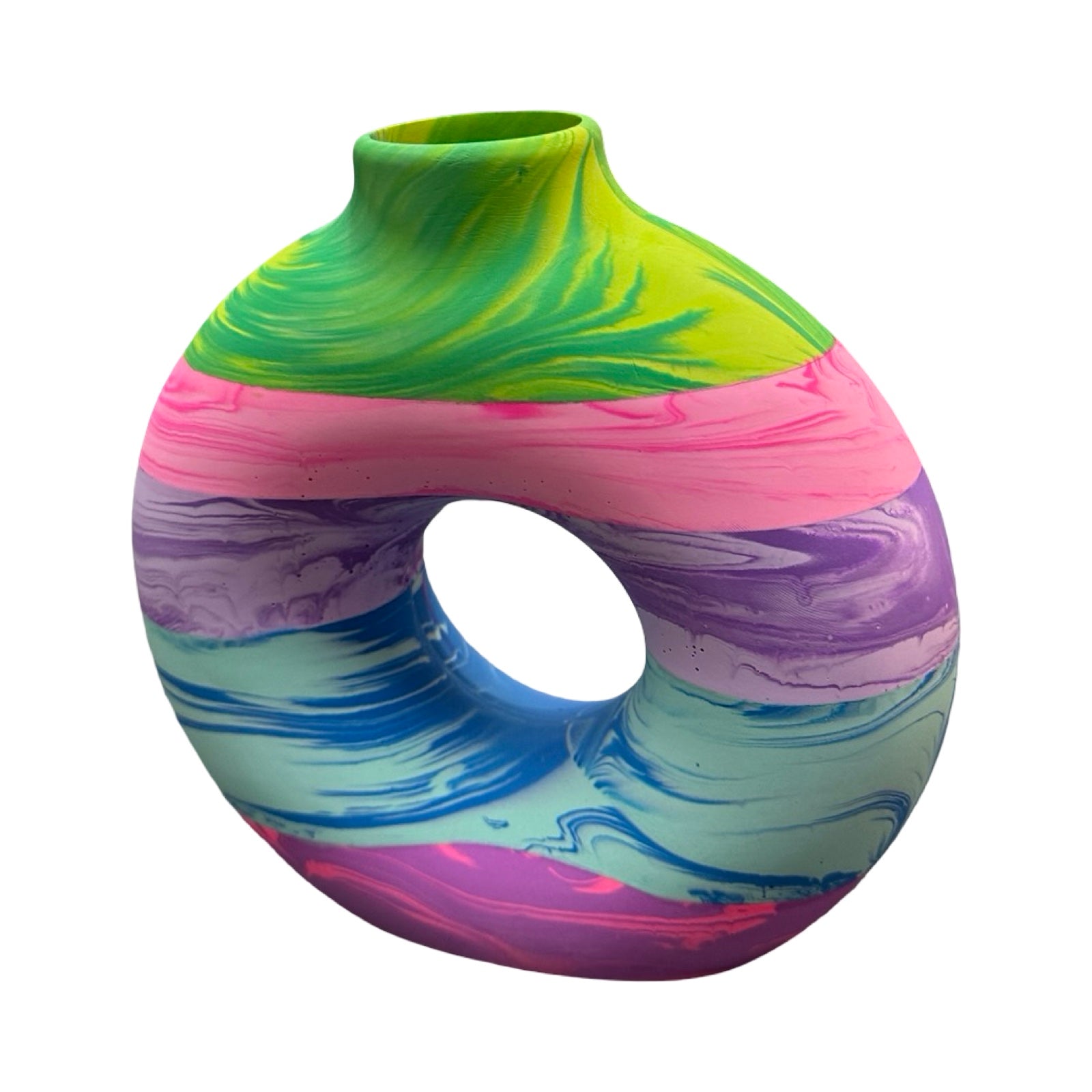 Pastel Large Donut Vase