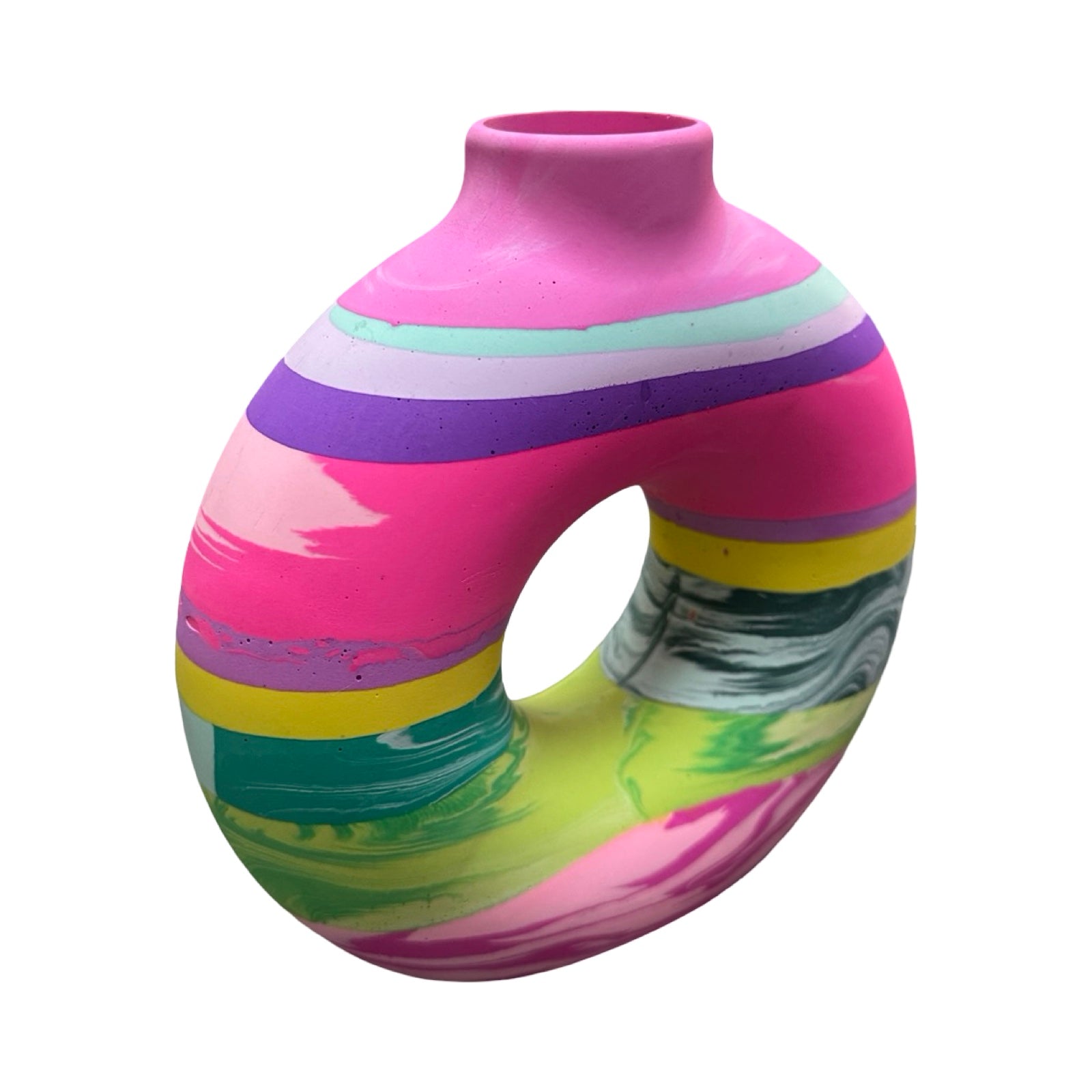 Pink Large Donut Vase