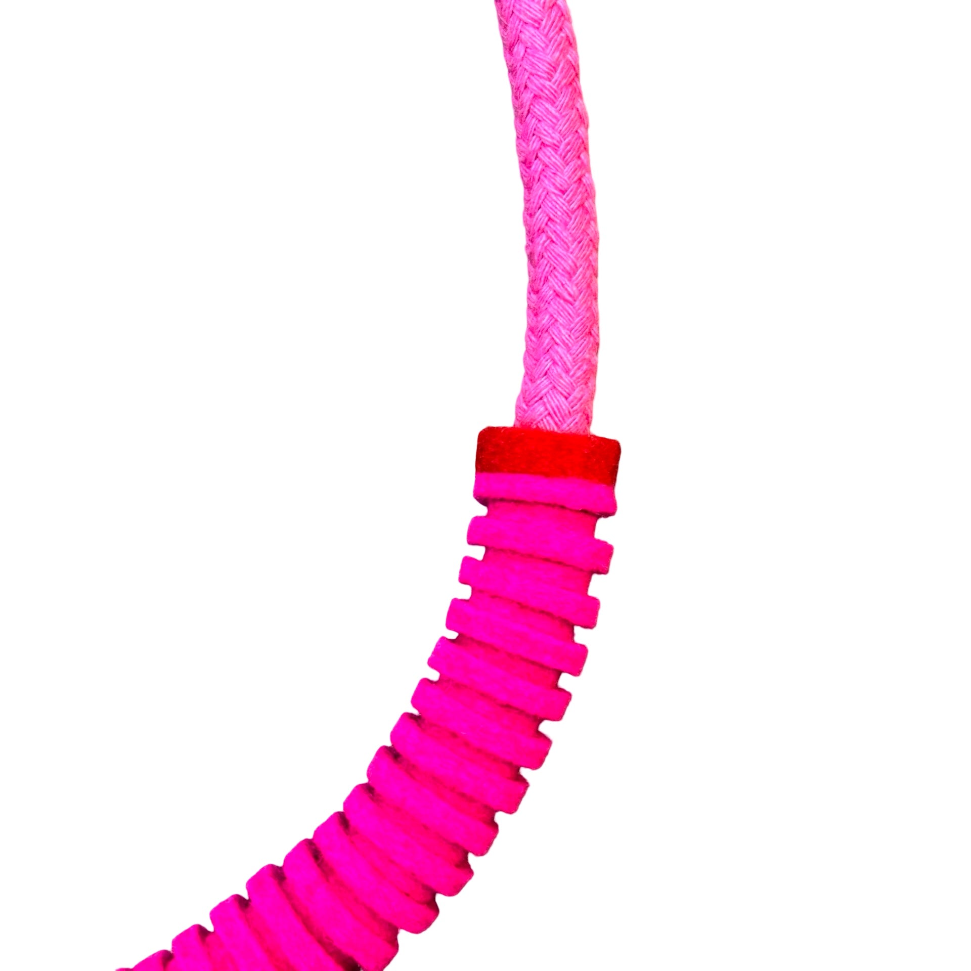 Pink Anna Felt Necklace