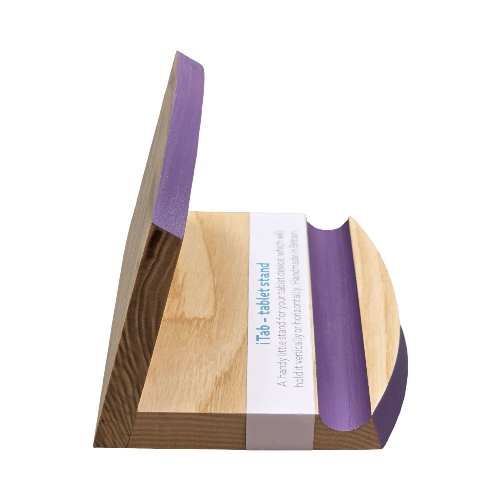 Purple Wooden Tablet Stand