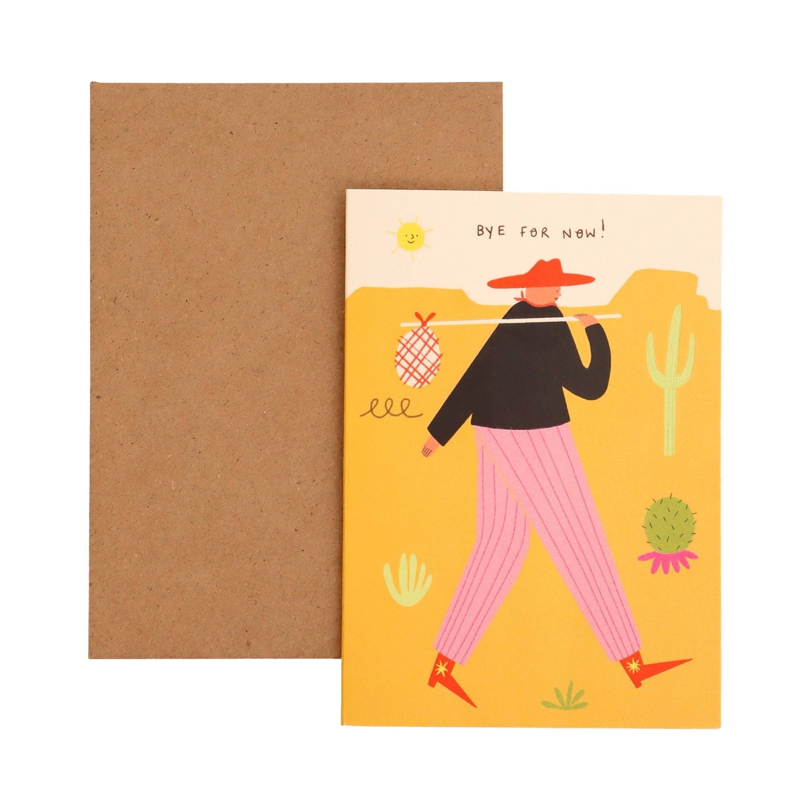 Cowboy Bye For Now Card