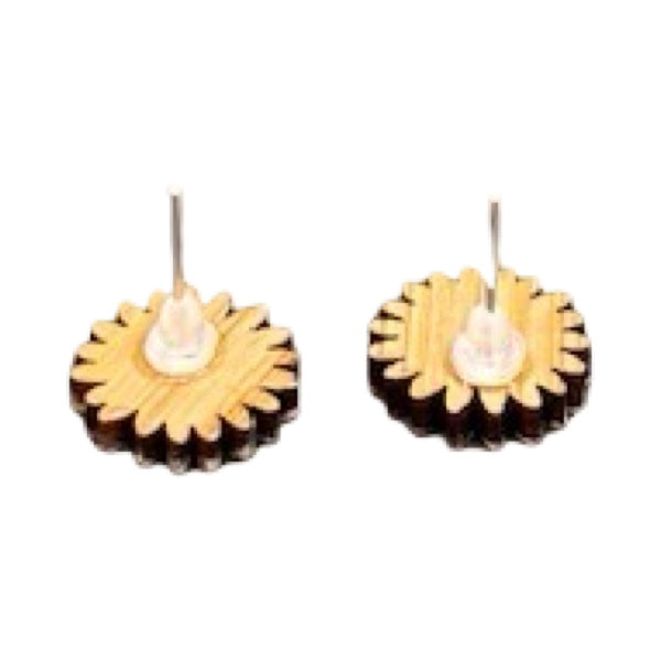 Daisy Bamboo Stud Earrings