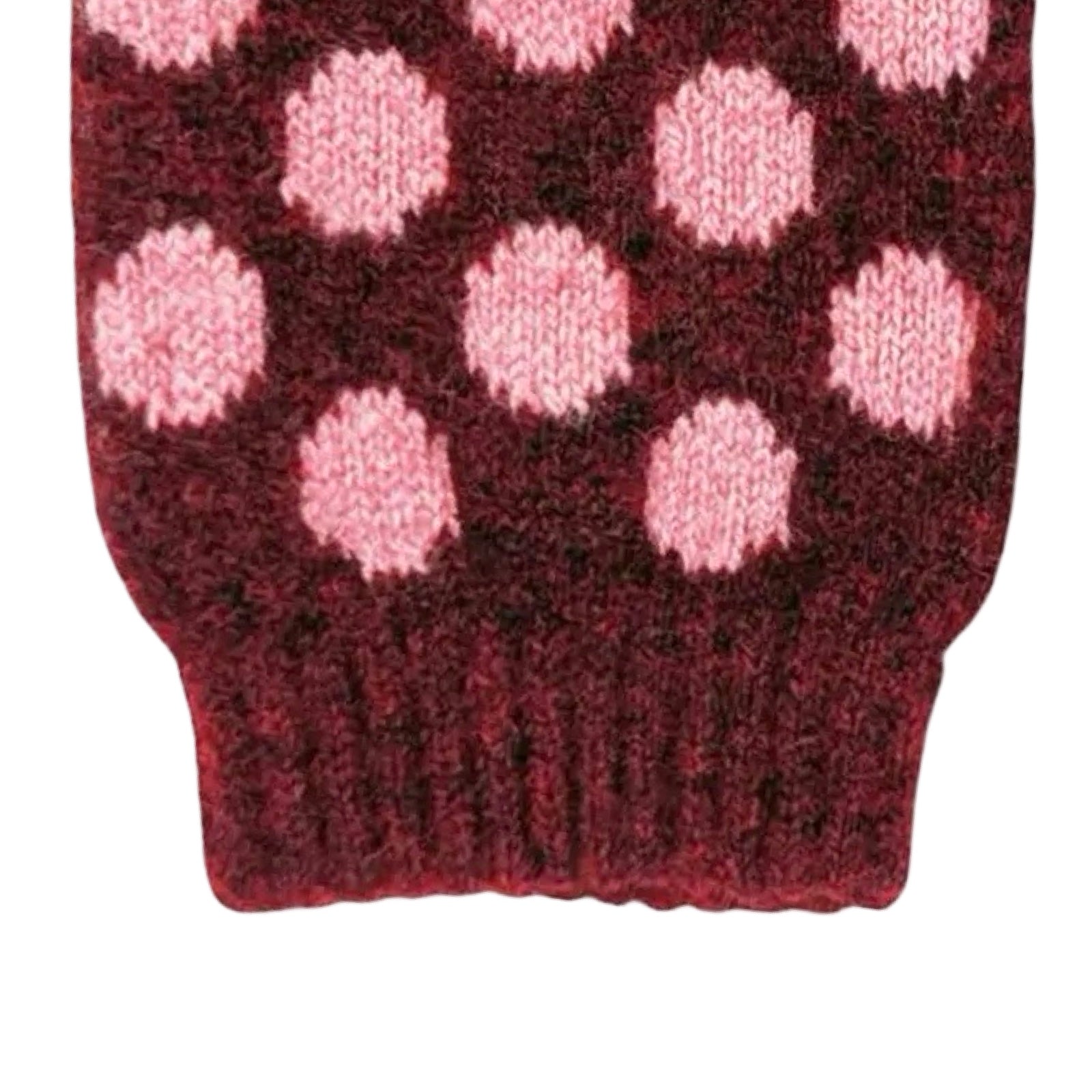 Spotty Women's Lambswool Wrist Warmers