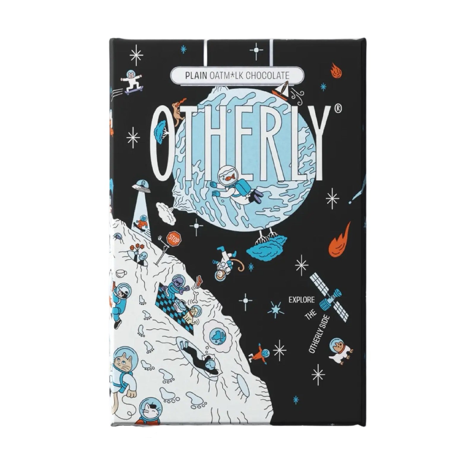 Plain Oat milk vegan chocolate bar.