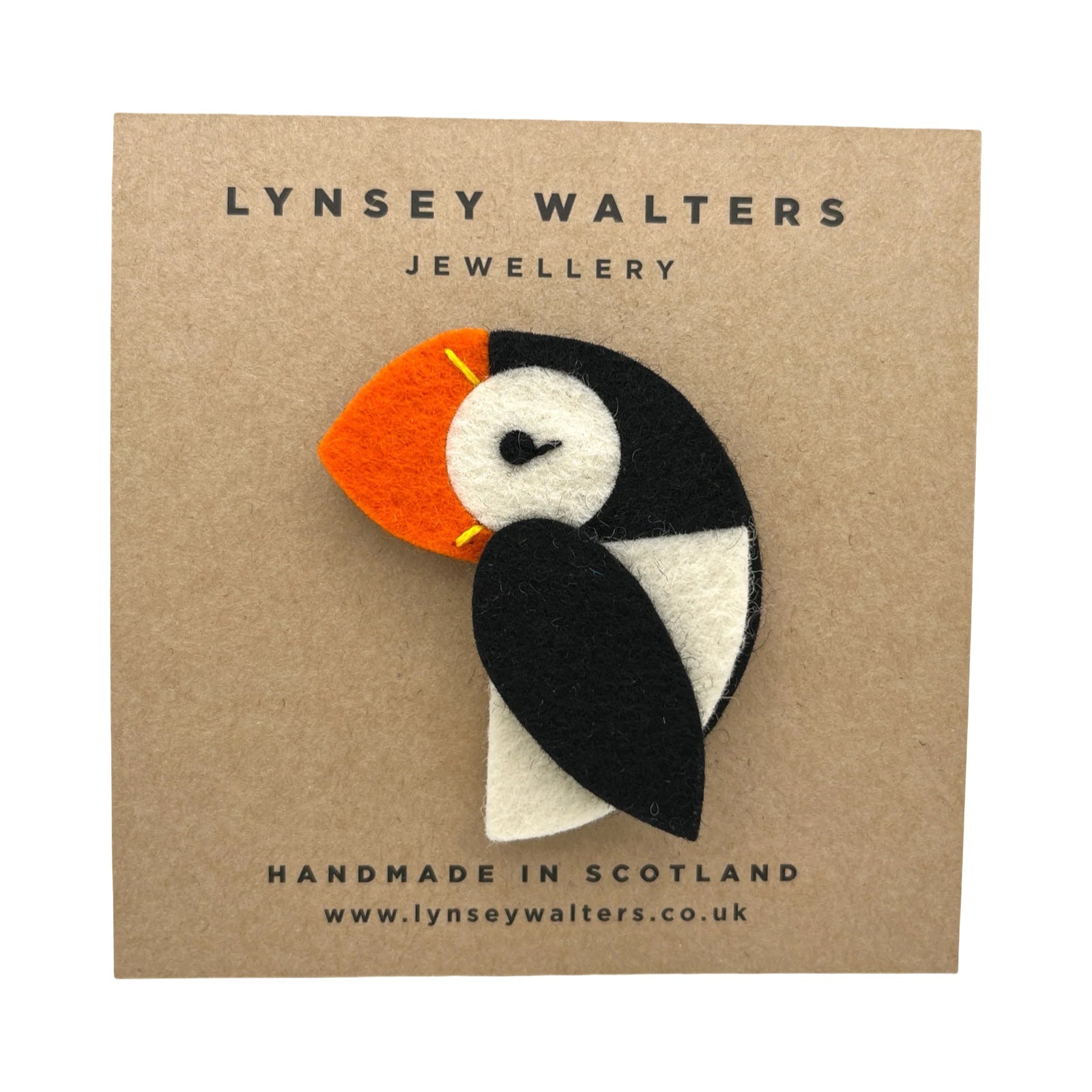 Puffin Felt Brooch