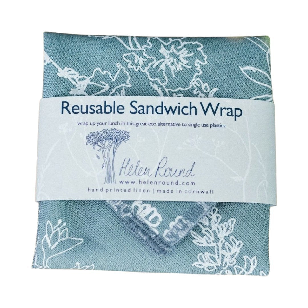  These reusable linen washable sandwich bags are screen-printed using water-based inks. 
