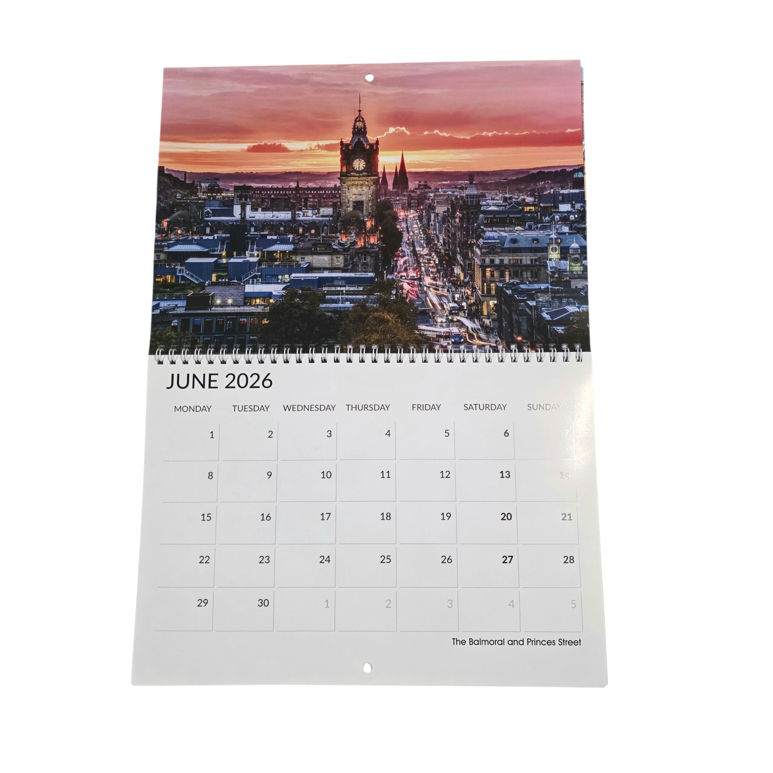 2026 Edinburgh Wall Calendar