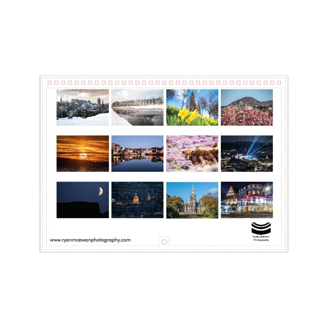 2027 Edinburgh Wall Calendar