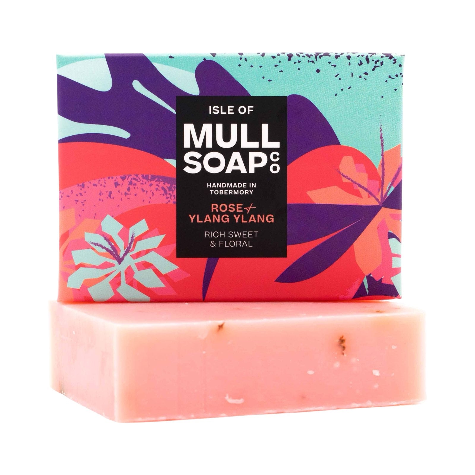 This sensual soap has a sweet and floral fragrance complete with rose petals. 