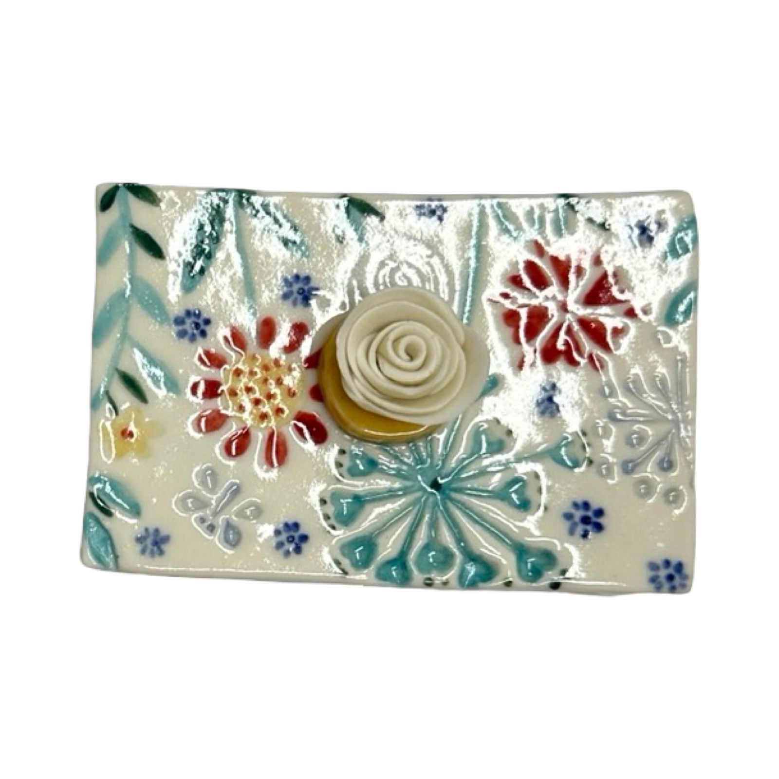 Rose Porcelain Trinket Box