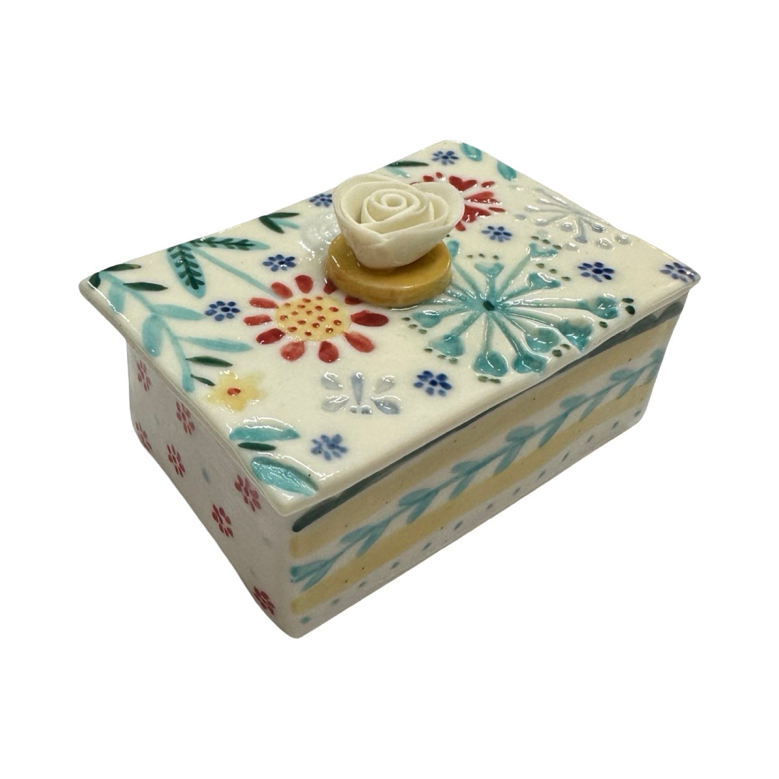 Rose Porcelain Trinket Box
