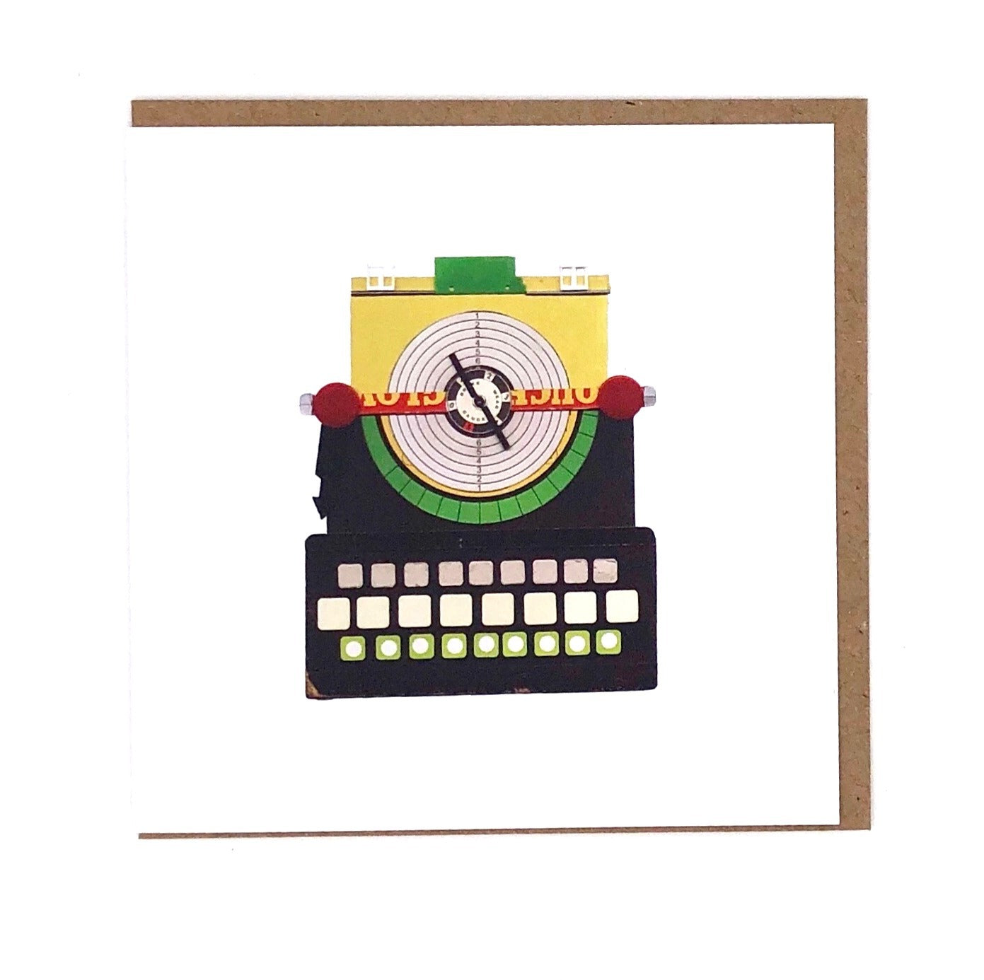 Typewriter Card