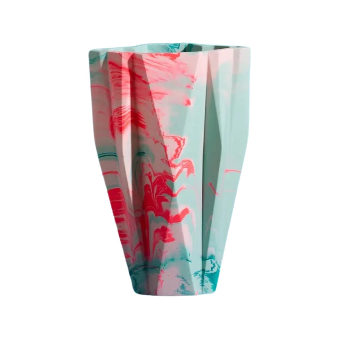 Deco Marbled Vase