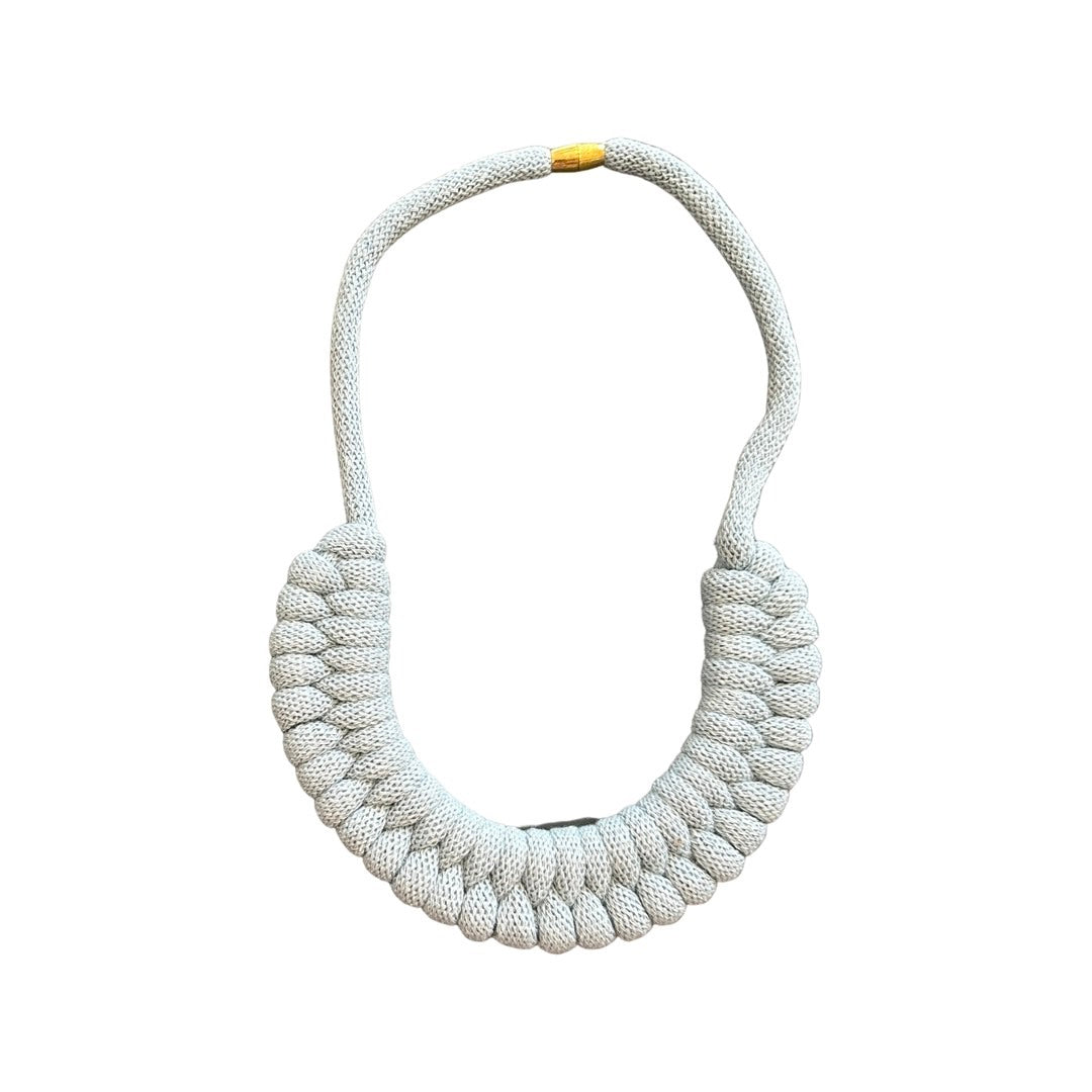 Knotted Cotton Cord Necklace