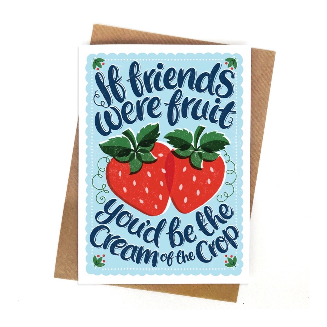 Strawberry Friends Card