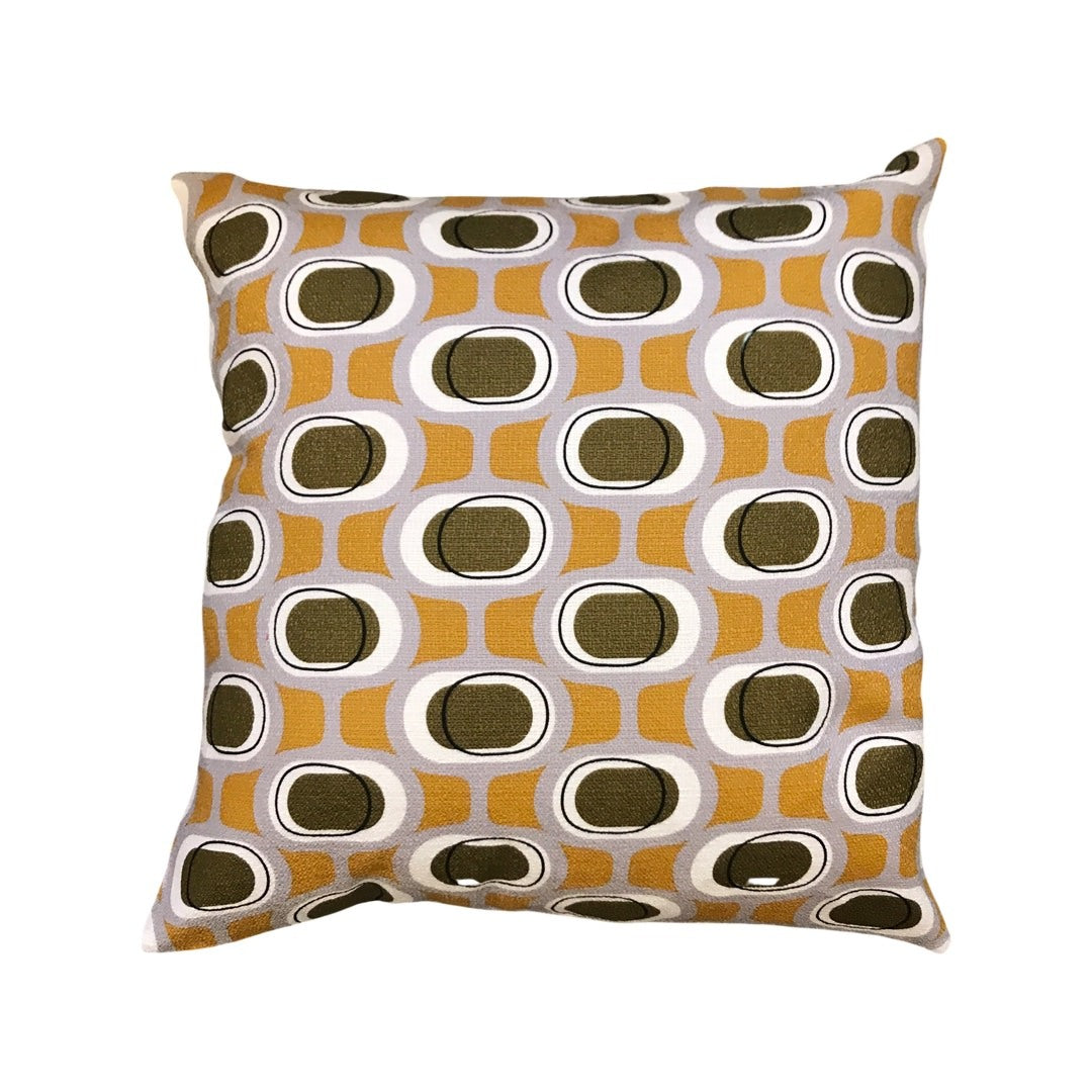 Retro Mustard Cushion Cover