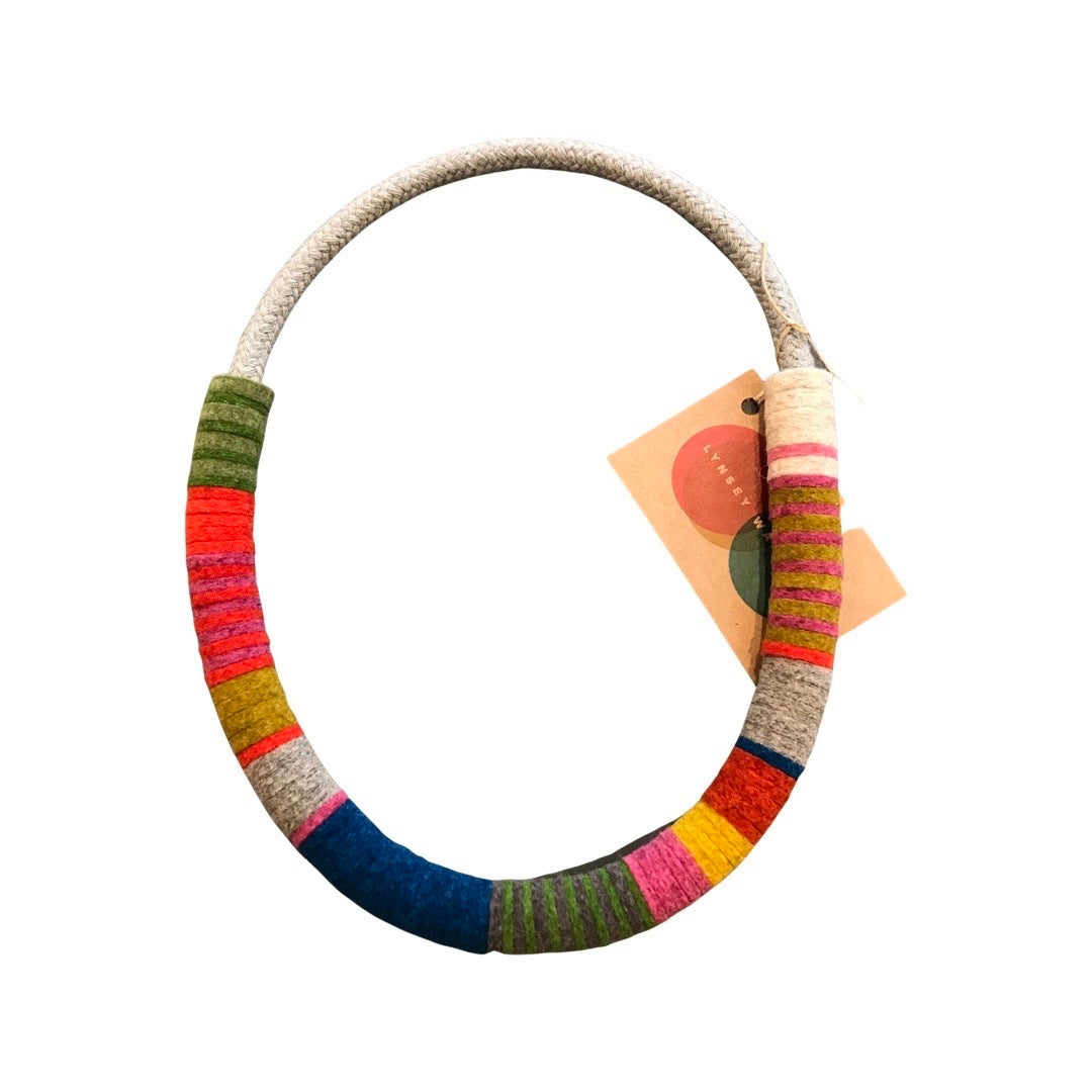 Chunky Colour Block Felt Necklace