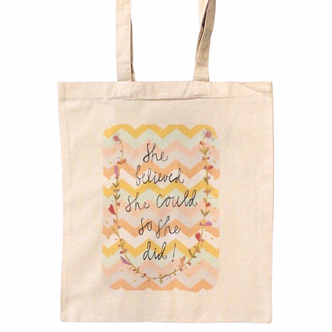 She Believed She Could Tote Bag