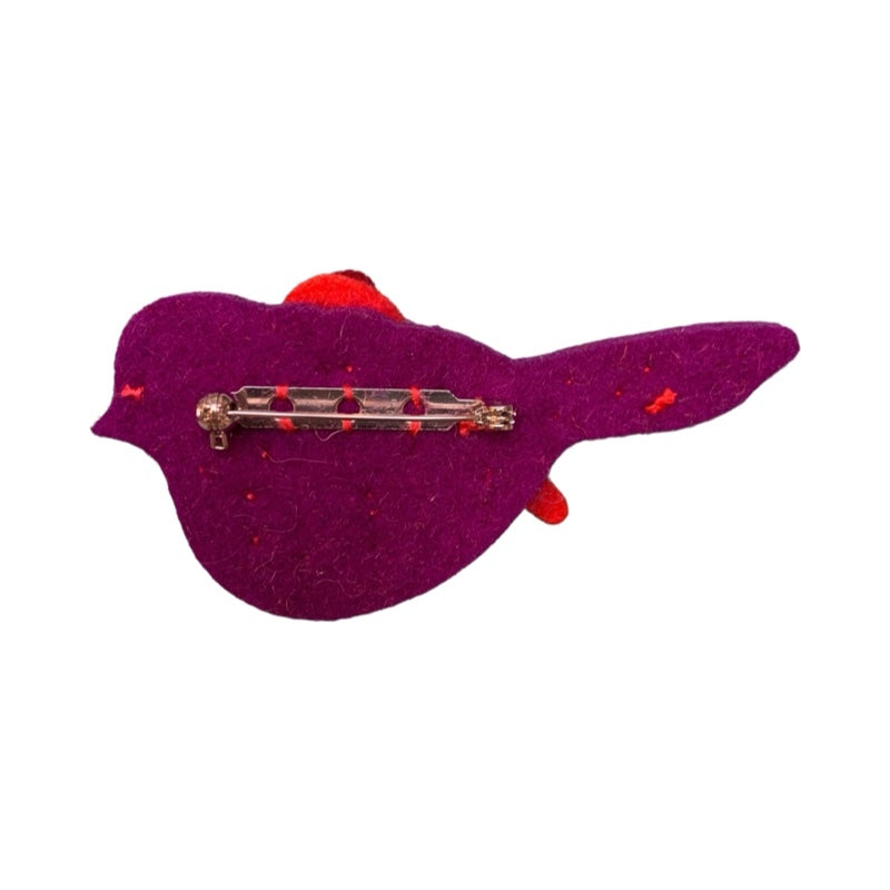 Pigeon Felt Brooch