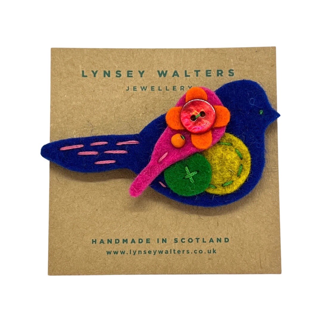 Pigeon Felt Brooch