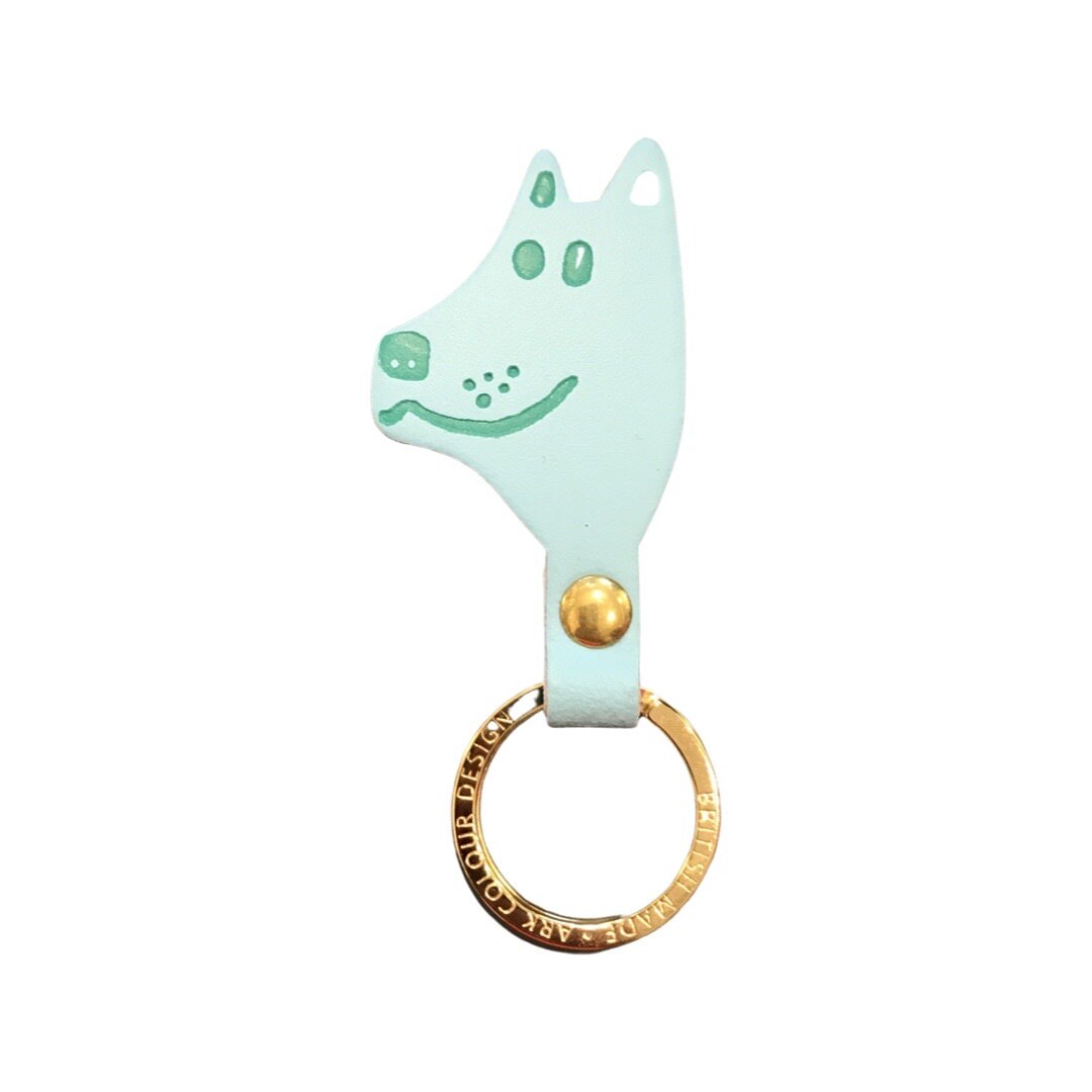 Dog Head Keyring