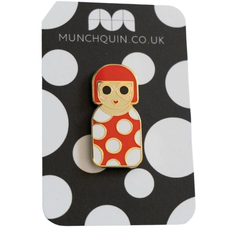 Yayoi Kusama Enamel Pin Badge