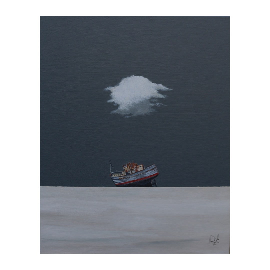 Cloud Over The Corpach Wreck Print