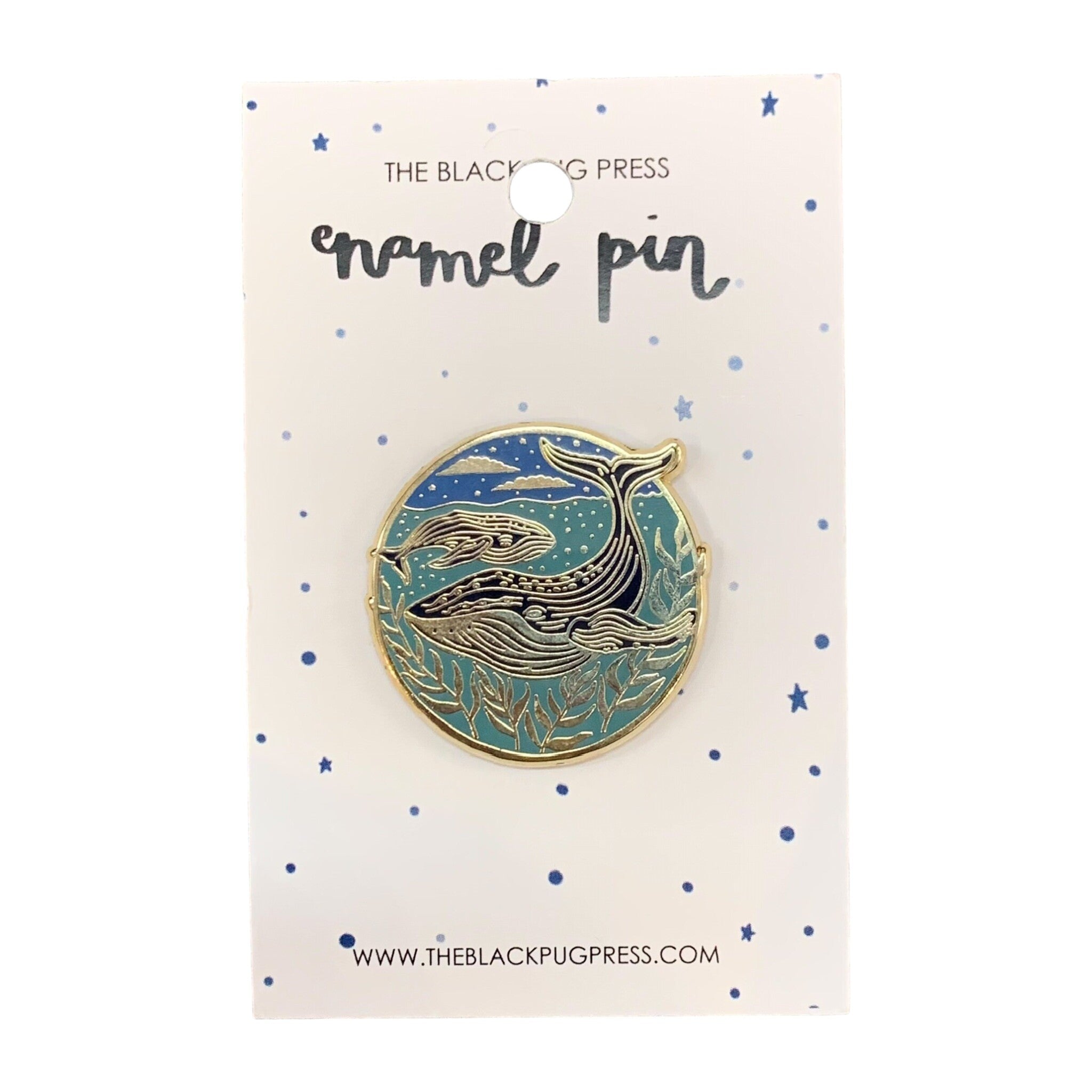 Humpback Whale Enamel Pin Badge