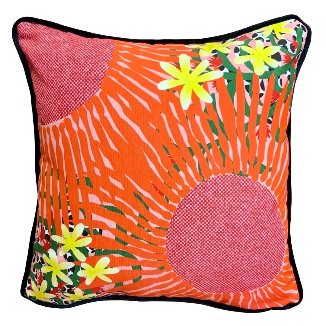 Sunset Flowers Cushion