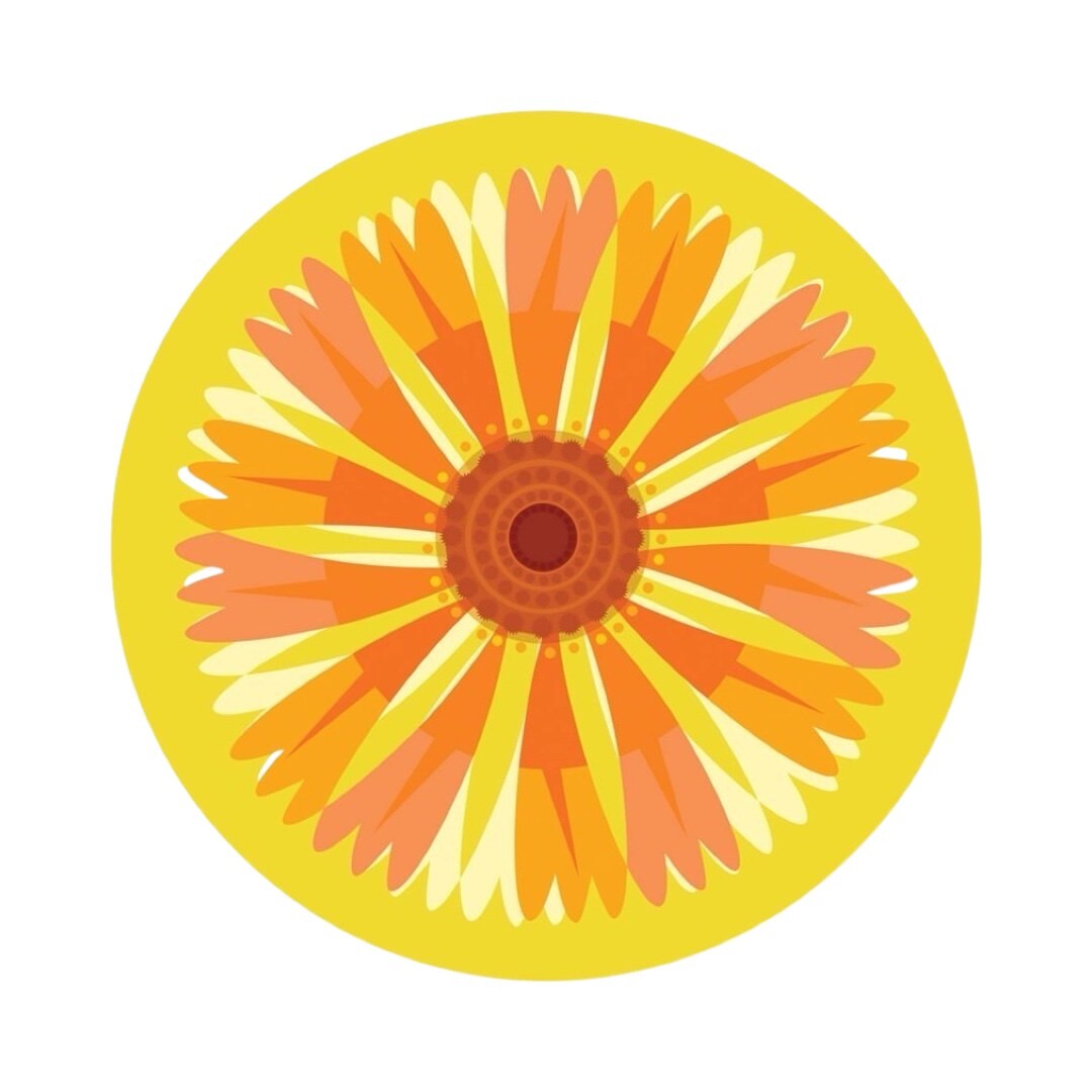 Helenium Flower Coaster / Placemat