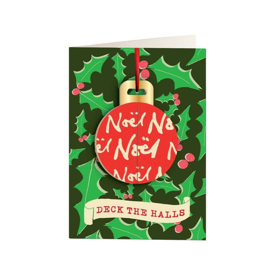 Deck the Halls Christmas Card and Bauble