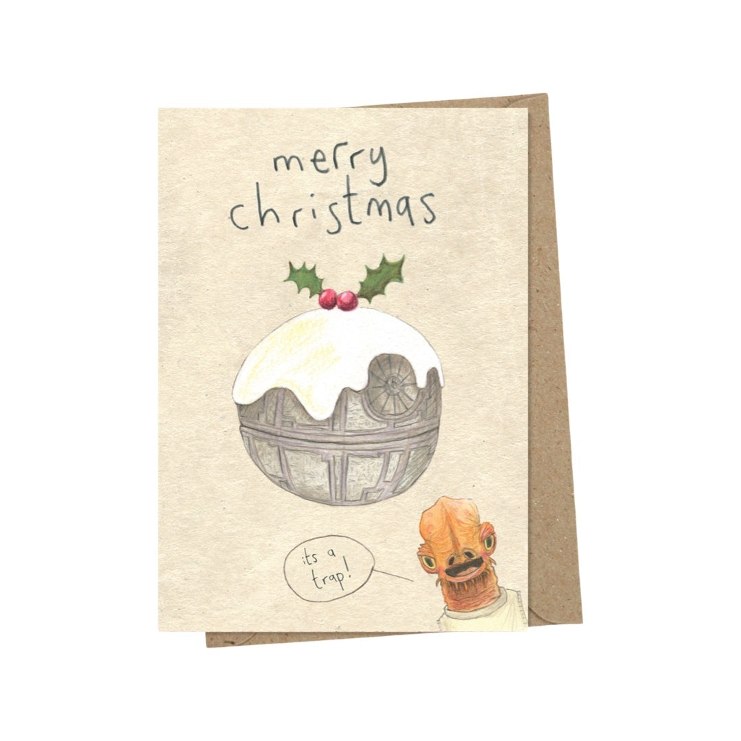 Pudding Trap Christmas Card