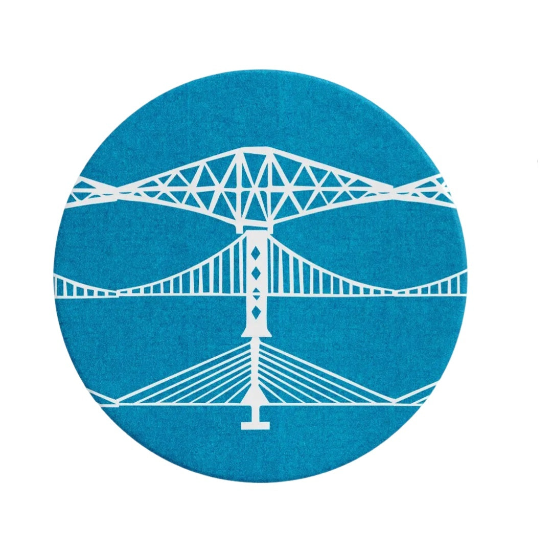 Forth Bridges Ceramic Coaster