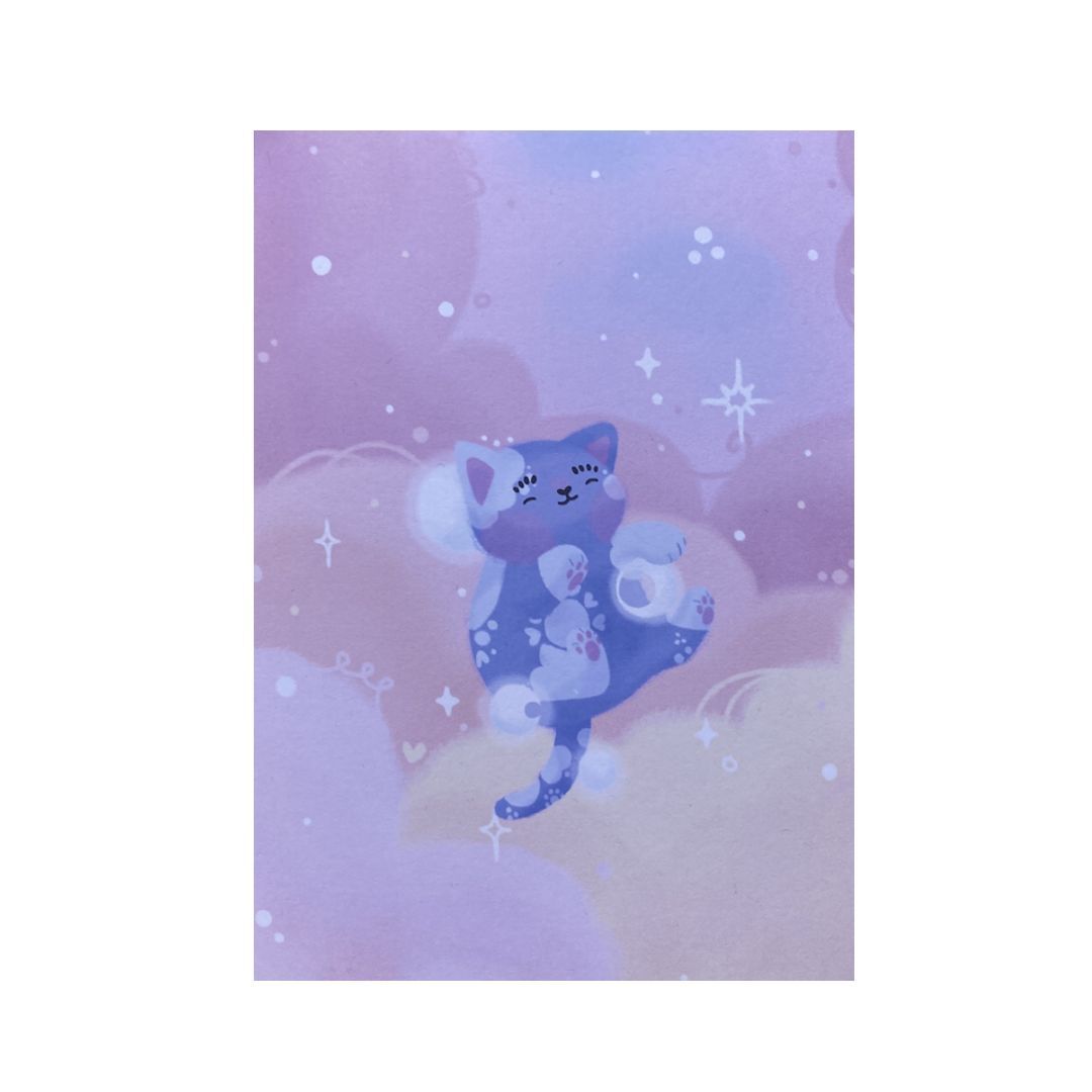 Moon Cat Print