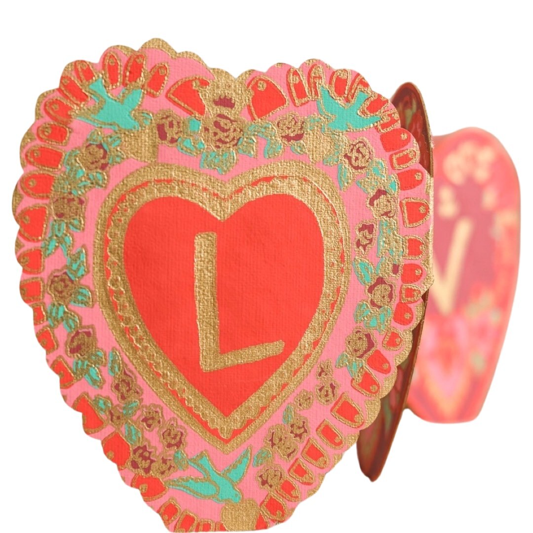 Love Heart Concertina Card