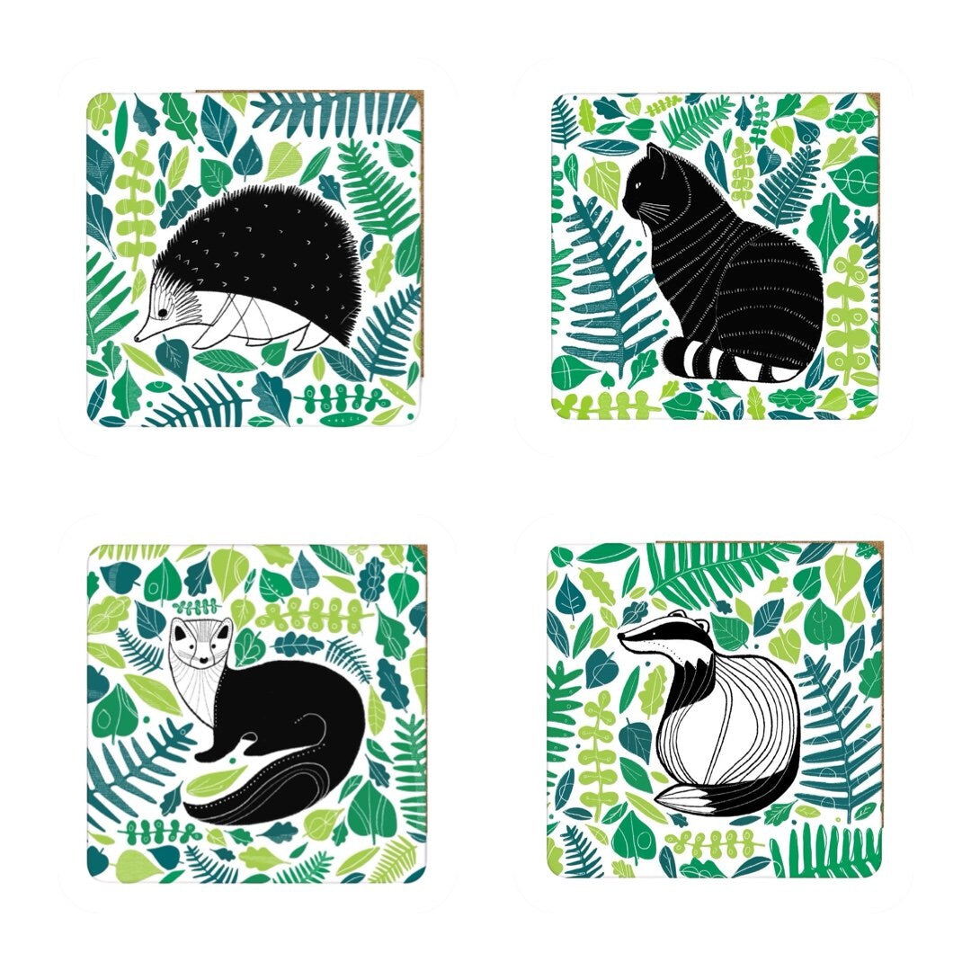 Wildlife Mixed Coaster Set