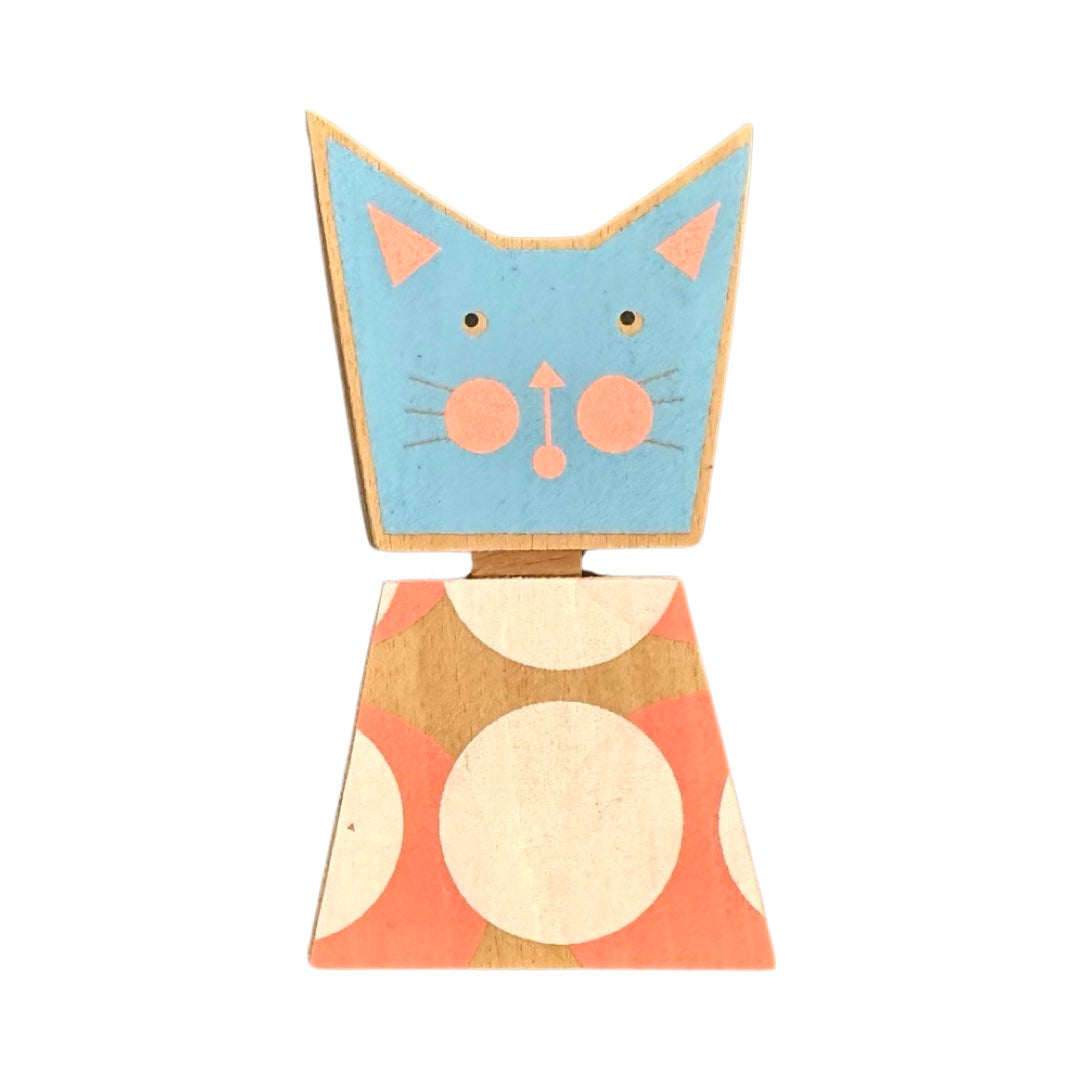 Cat Mini Wooden Wall Plaque