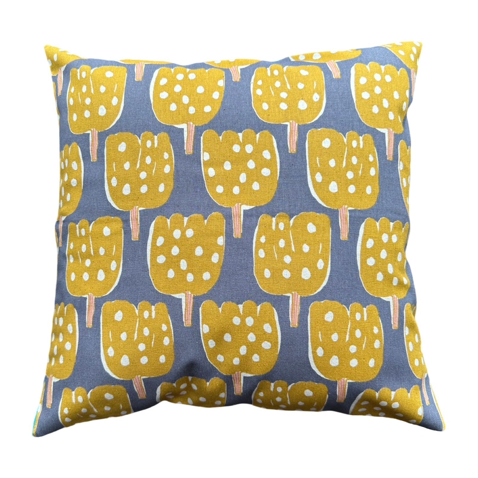 Tulip Trees Mustard Cushion Cover